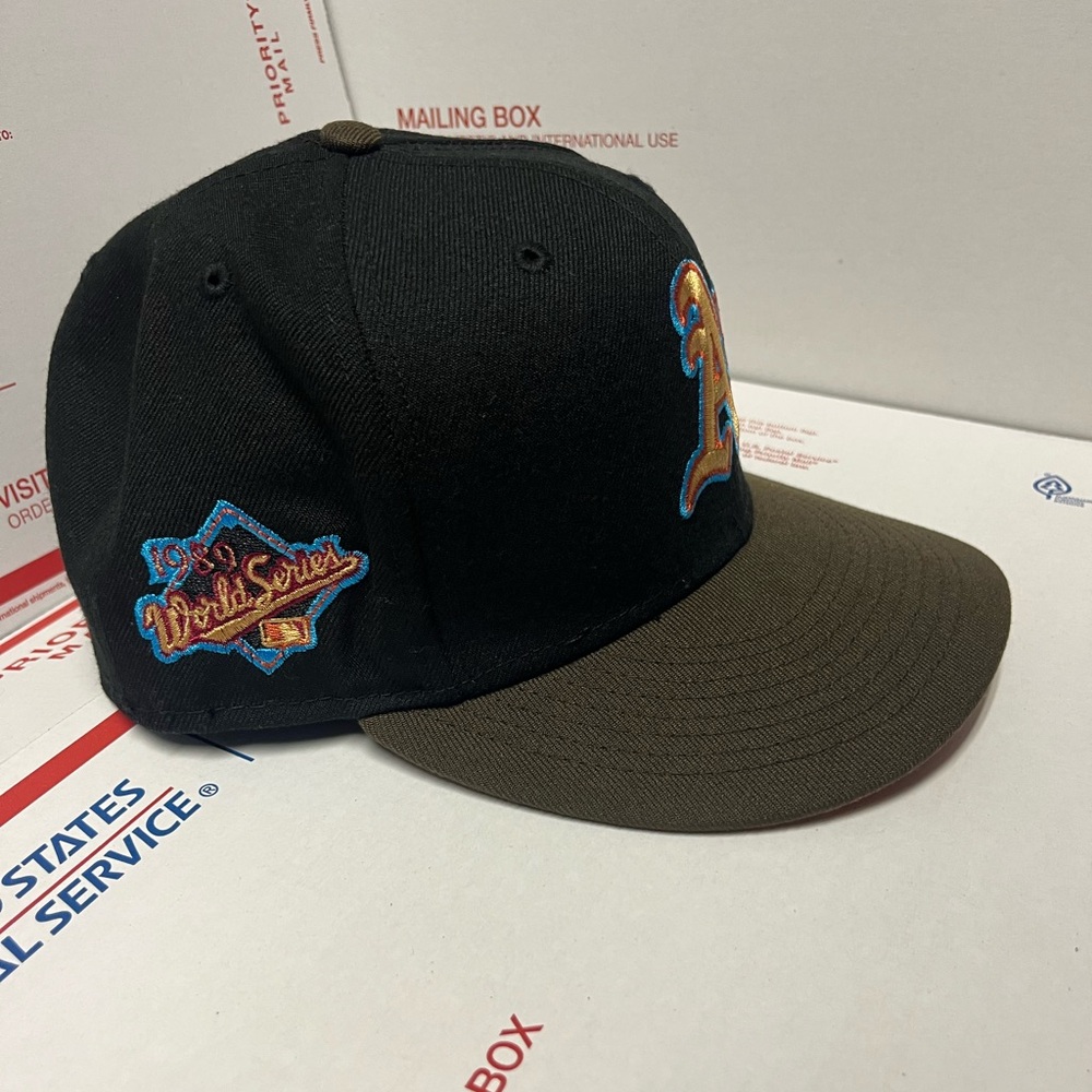 Oakland Athletics NOS Collection 1989 World Series Fitted - Picture 2 of 4